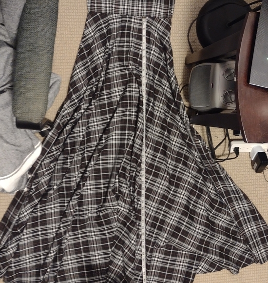 Annah Hariri Plaid Modest Maxi Dress Size 2 - Picture 6 of 7